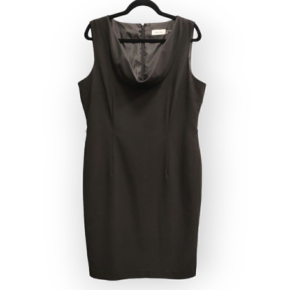 Calvin Klein black classic shift dress size 14